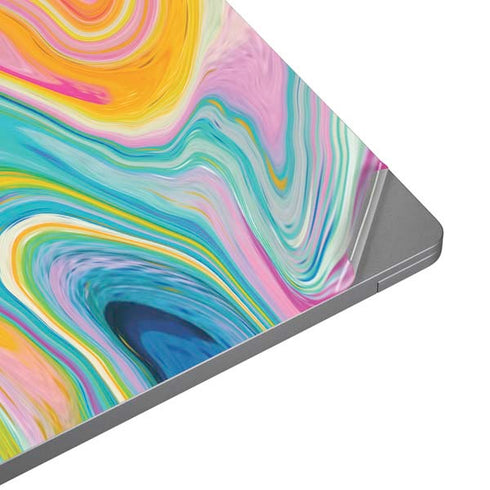Rainbow Marble by Etta Vee Laptop Skins